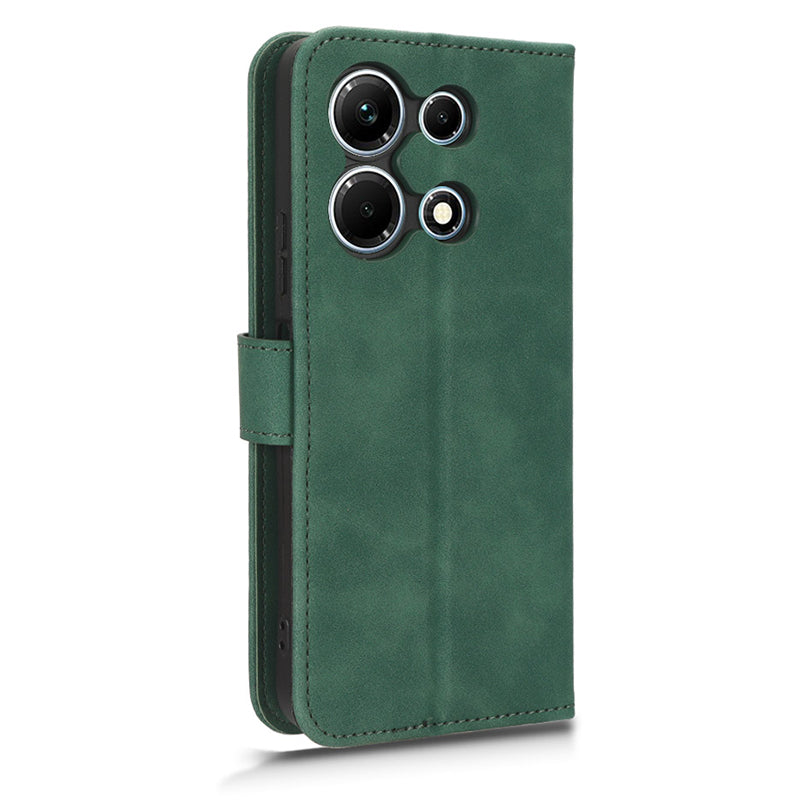 Skin-touch Leather Case for Infinix Note 30 5G , Stand Wallet Protective Phone Cover