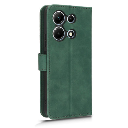 Skin-touch Leather Case for Infinix Note 30 5G , Stand Wallet Protective Phone Cover