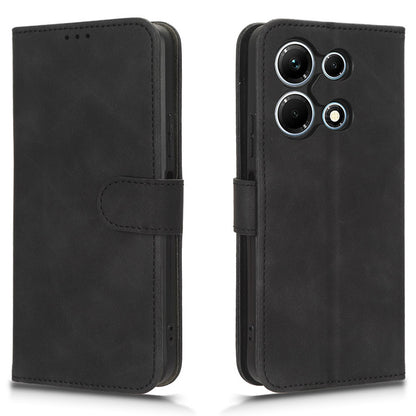 Skin-touch Leather Case for Infinix Note 30 5G , Stand Wallet Protective Phone Cover