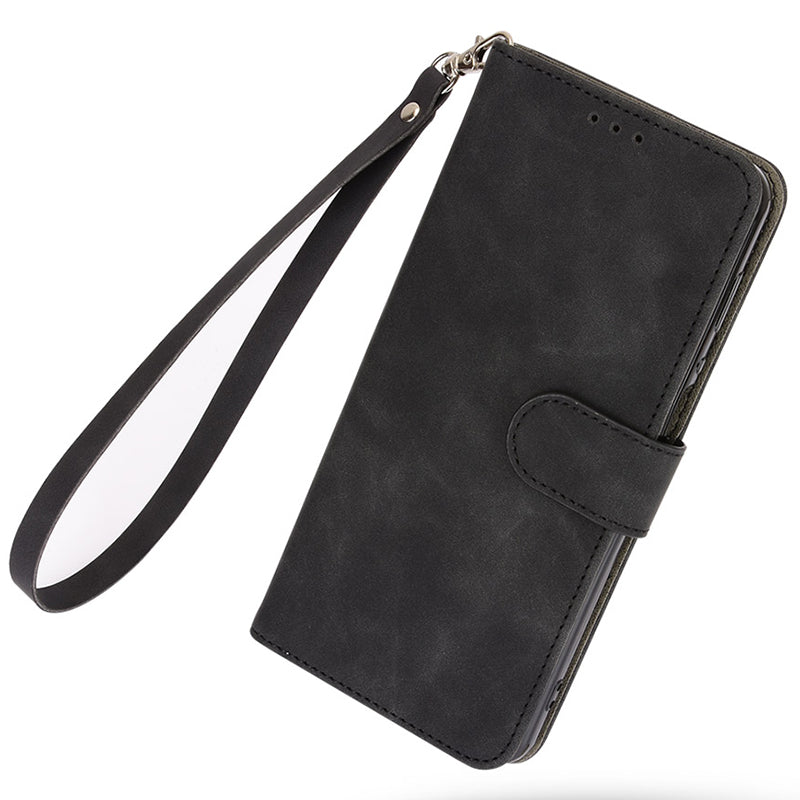 Skin-touch Leather Case for Infinix Note 30 5G , Stand Wallet Protective Phone Cover