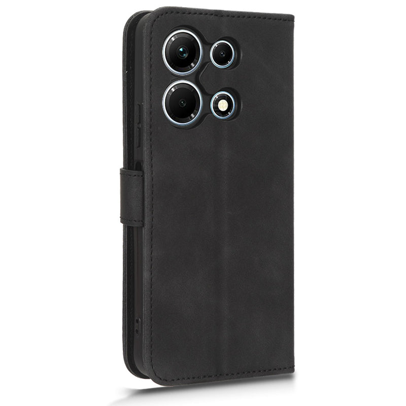 Skin-touch Leather Case for Infinix Note 30 5G , Stand Wallet Protective Phone Cover