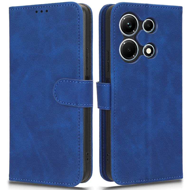 Skin-touch Leather Case for Infinix Note 30 5G , Stand Wallet Protective Phone Cover