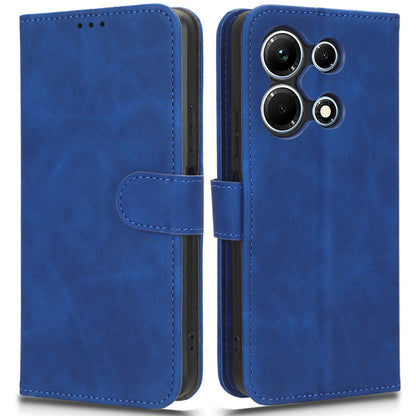 Skin-touch Leather Case for Infinix Note 30 5G , Stand Wallet Protective Phone Cover