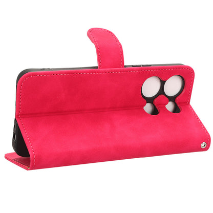 Skin-touch Leather Case for Infinix Note 30 5G , Stand Wallet Protective Phone Cover