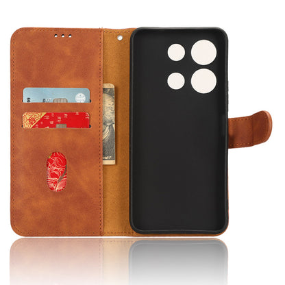 Skin-touch Leather Case for Infinix Note 30 5G , Stand Wallet Protective Phone Cover