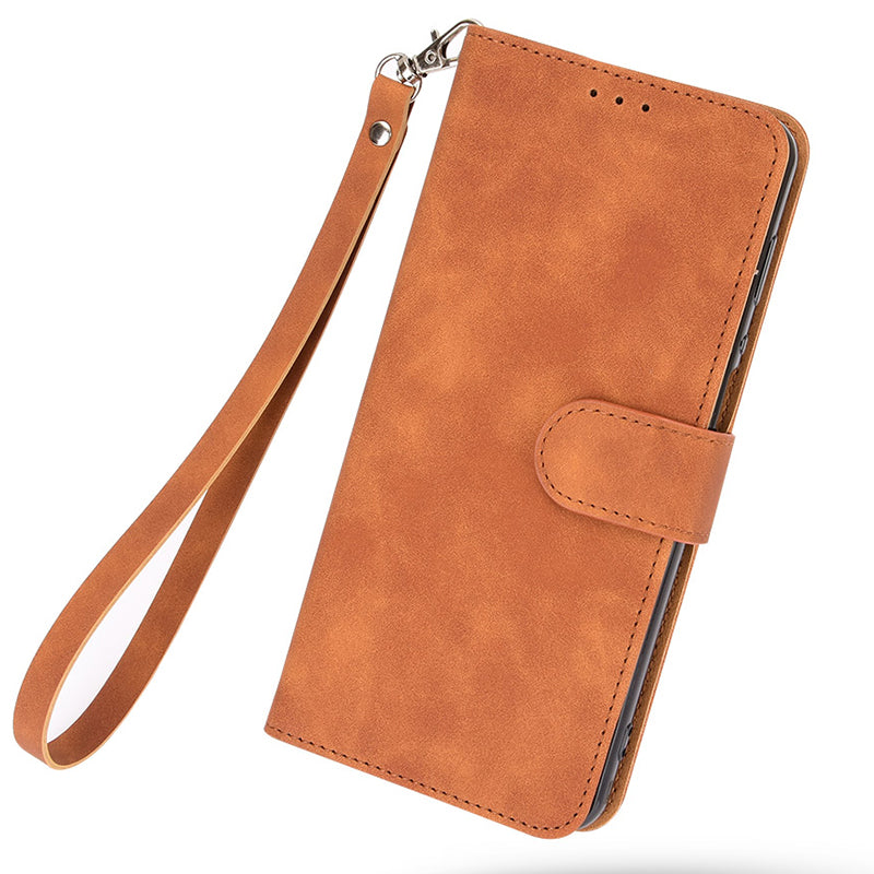 Skin-touch Leather Case for Infinix Note 30 5G , Stand Wallet Protective Phone Cover