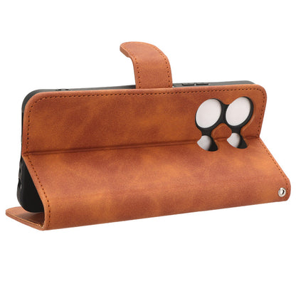 Skin-touch Leather Case for Infinix Note 30 5G , Stand Wallet Protective Phone Cover