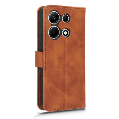 Skin-touch Leather Case for Infinix Note 30 5G , Stand Wallet Protective Phone Cover