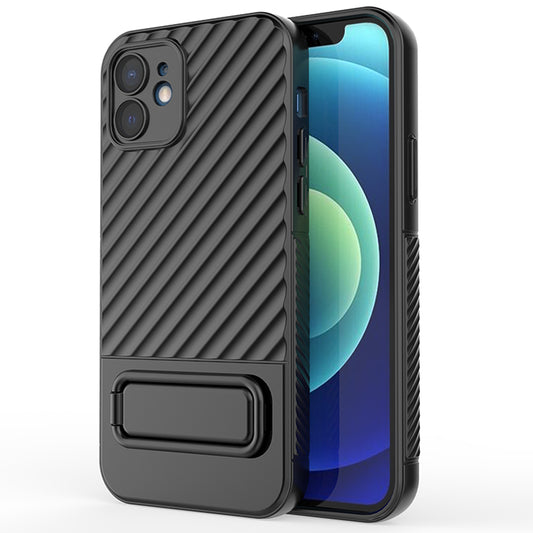 Phone Case for iPhone 12 , Kickstand Phone Back Protector Anti-dust TPU Phone Cover