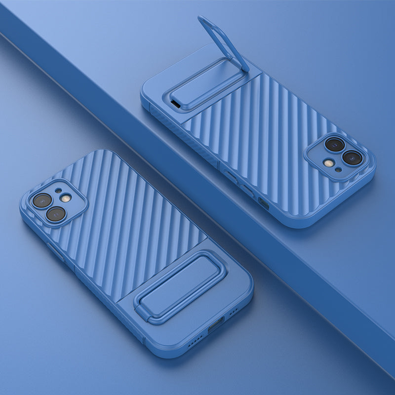 Phone Case for iPhone 12 , Kickstand Phone Back Protector Anti-dust TPU Phone Cover