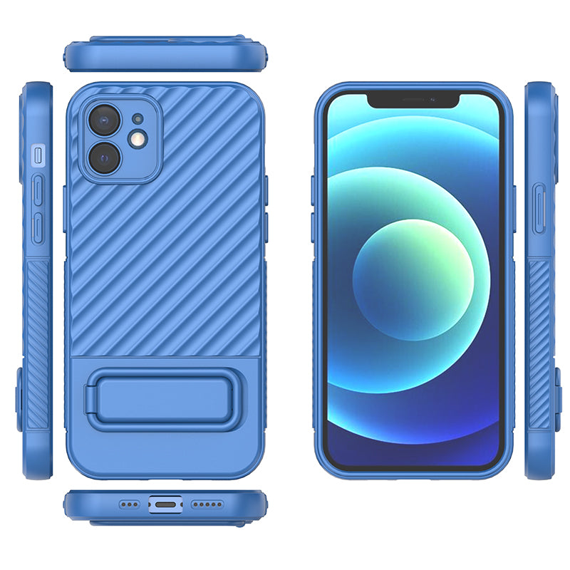 Phone Case for iPhone 12 , Kickstand Phone Back Protector Anti-dust TPU Phone Cover