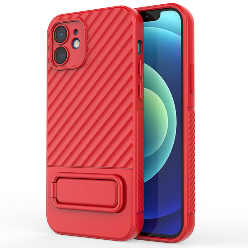 Phone Case for iPhone 12 , Kickstand Phone Back Protector Anti-dust TPU Phone Cover