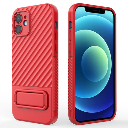 Phone Case for iPhone 12 , Kickstand Phone Back Protector Anti-dust TPU Phone Cover