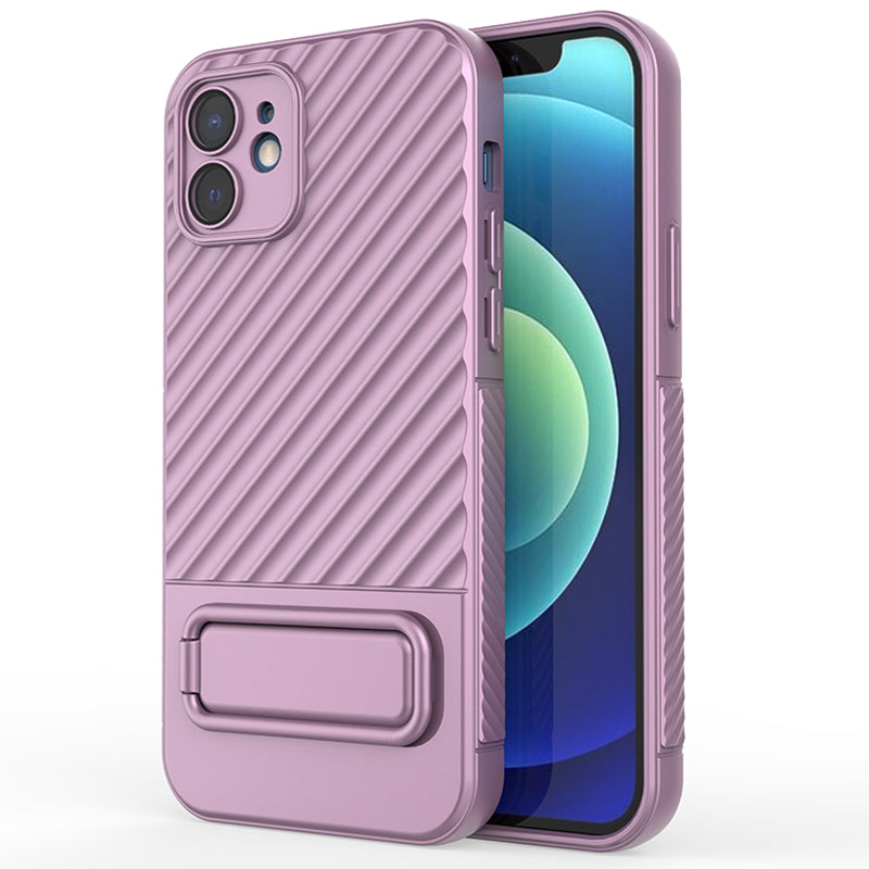 Phone Case for iPhone 12 , Kickstand Phone Back Protector Anti-dust TPU Phone Cover