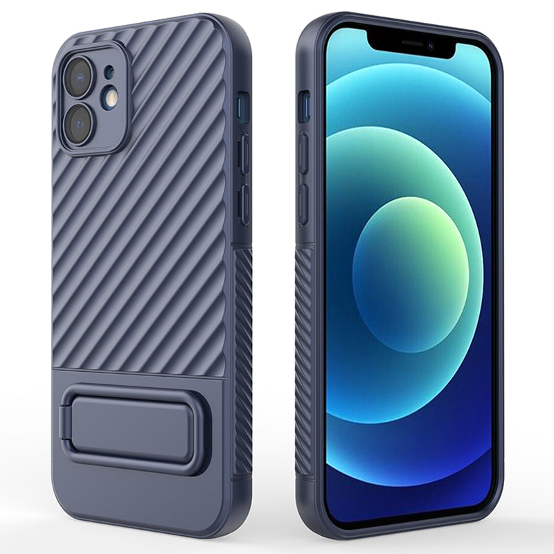 Phone Case for iPhone 12 , Kickstand Phone Back Protector Anti-dust TPU Phone Cover