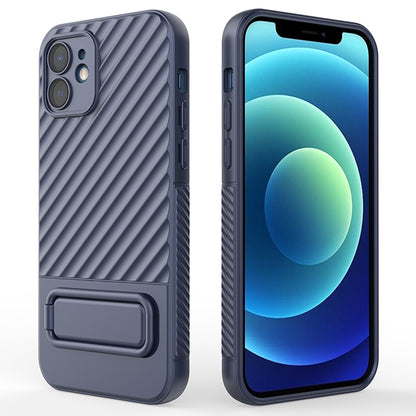 Phone Case for iPhone 12 , Kickstand Phone Back Protector Anti-dust TPU Phone Cover