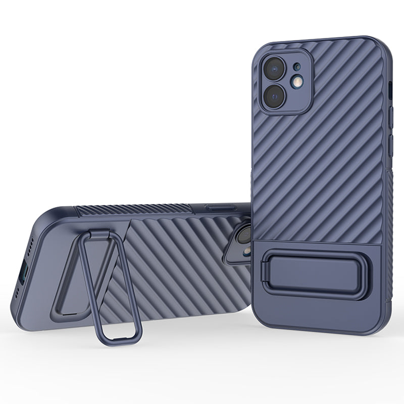 Phone Case for iPhone 12 , Kickstand Phone Back Protector Anti-dust TPU Phone Cover