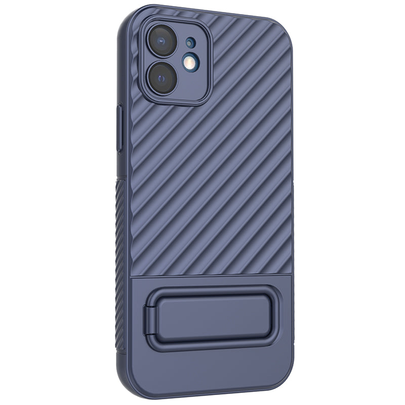 Phone Case for iPhone 12 , Kickstand Phone Back Protector Anti-dust TPU Phone Cover
