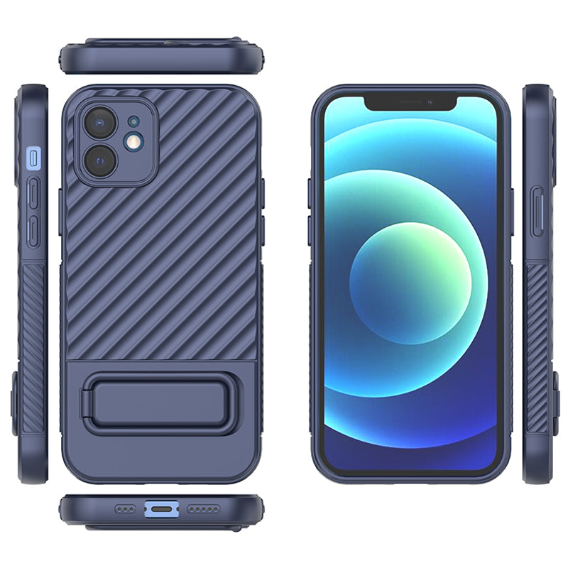 Phone Case for iPhone 12 , Kickstand Phone Back Protector Anti-dust TPU Phone Cover