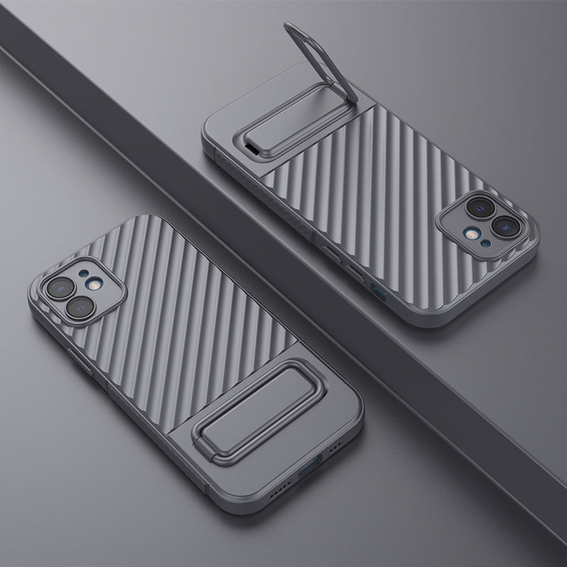 Phone Case for iPhone 12 , Kickstand Phone Back Protector Anti-dust TPU Phone Cover