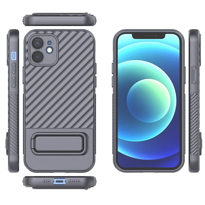 Phone Case for iPhone 12 , Kickstand Phone Back Protector Anti-dust TPU Phone Cover