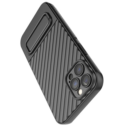 Anti-Scratch Phone Cover for iPhone 12 Pro , Kickstand Design Shockproof TPU Phone Case