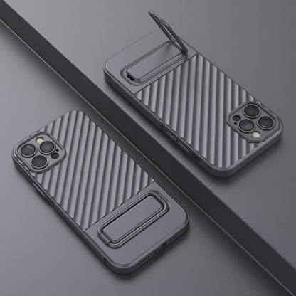 Anti-Scratch Phone Cover for iPhone 12 Pro , Kickstand Design Shockproof TPU Phone Case