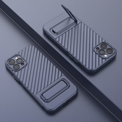 Anti-Scratch Phone Cover for iPhone 12 Pro , Kickstand Design Shockproof TPU Phone Case