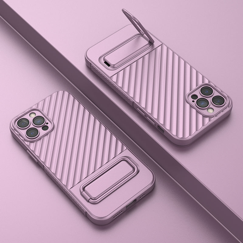 Anti-Scratch Phone Cover for iPhone 12 Pro , Kickstand Design Shockproof TPU Phone Case