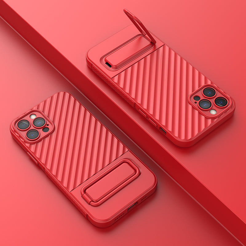 Anti-Scratch Phone Cover for iPhone 12 Pro , Kickstand Design Shockproof TPU Phone Case