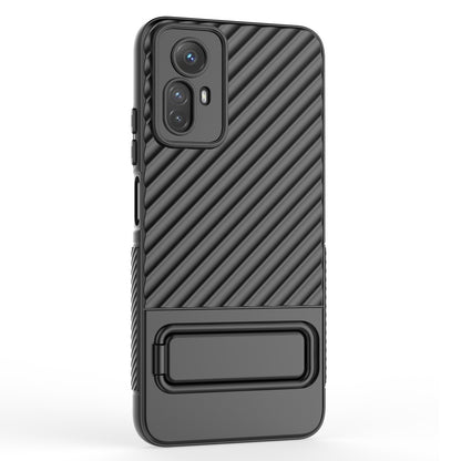 For Xiaomi Redmi Note 12S 4G Flexible Soft TPU Case Scratch Resistant Non-Slip Kickstand Phone Cover