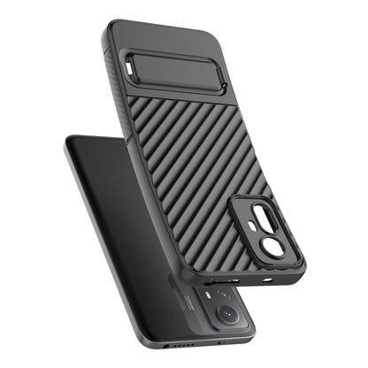 For Xiaomi Redmi Note 12S 4G Flexible Soft TPU Case Scratch Resistant Non-Slip Kickstand Phone Cover