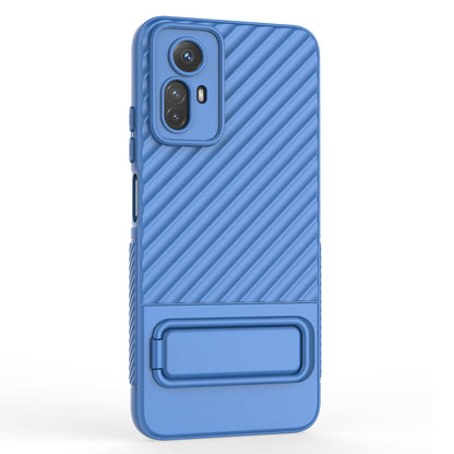 For Xiaomi Redmi Note 12S 4G Flexible Soft TPU Case Scratch Resistant Non-Slip Kickstand Phone Cover