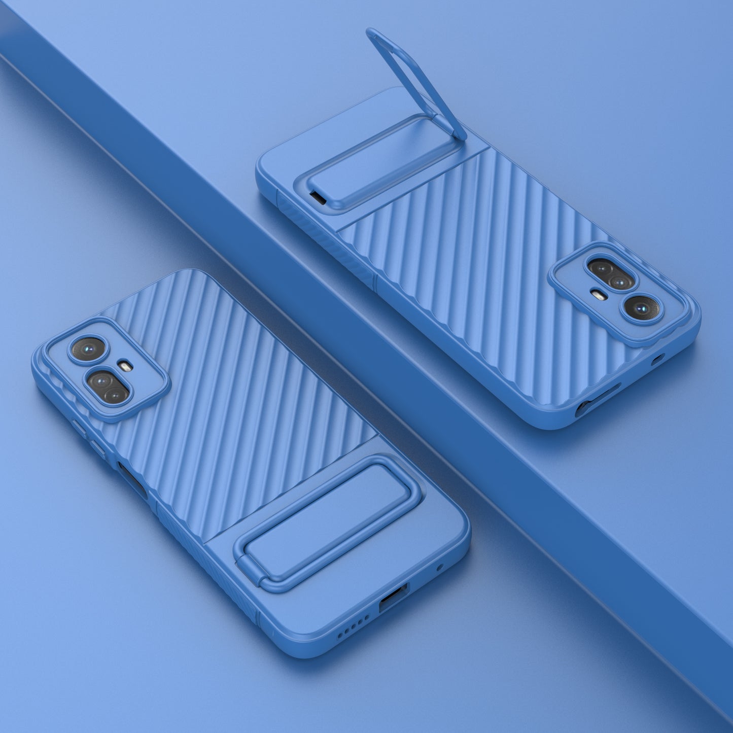 For Xiaomi Redmi Note 12S 4G Flexible Soft TPU Case Scratch Resistant Non-Slip Kickstand Phone Cover