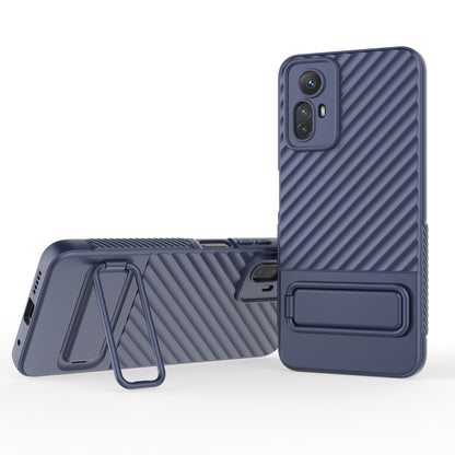 For Xiaomi Redmi Note 12S 4G Flexible Soft TPU Case Scratch Resistant Non-Slip Kickstand Phone Cover