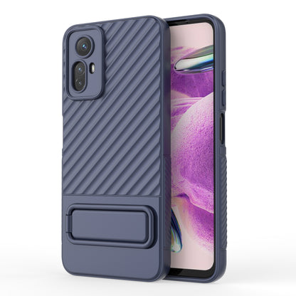 For Xiaomi Redmi Note 12S 4G Flexible Soft TPU Case Scratch Resistant Non-Slip Kickstand Phone Cover