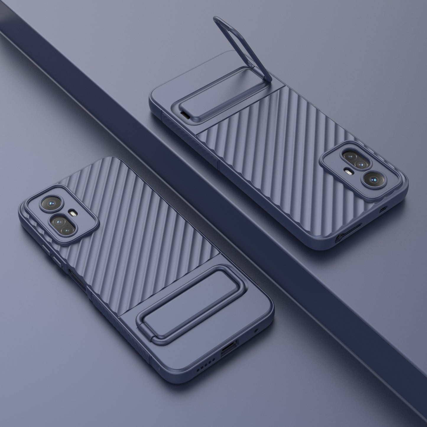 For Xiaomi Redmi Note 12S 4G Flexible Soft TPU Case Scratch Resistant Non-Slip Kickstand Phone Cover