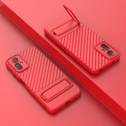 For Xiaomi Redmi Note 12S 4G Flexible Soft TPU Case Scratch Resistant Non-Slip Kickstand Phone Cover