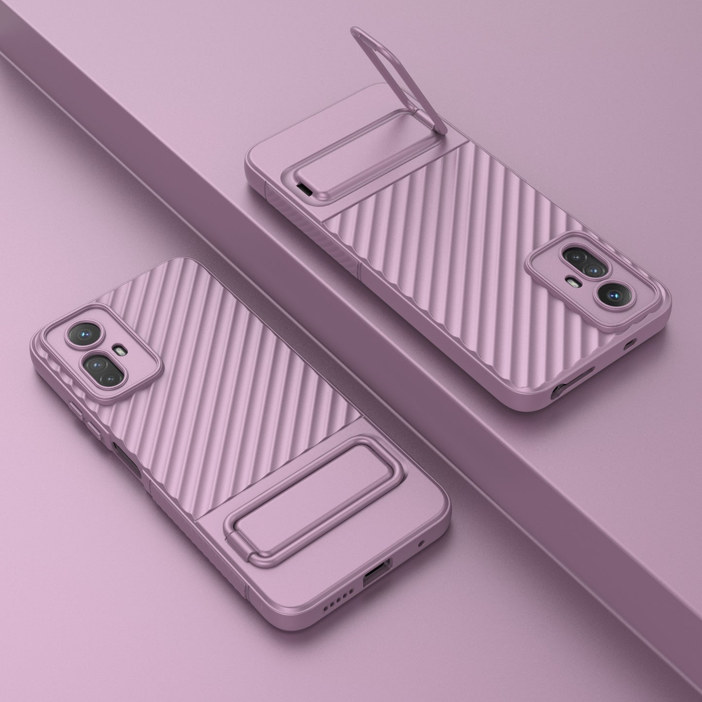 For Xiaomi Redmi Note 12S 4G Flexible Soft TPU Case Scratch Resistant Non-Slip Kickstand Phone Cover