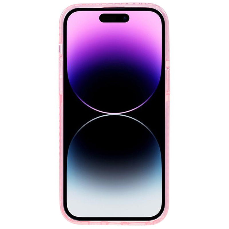 For iPhone 14 Pro Back Protector Clear PC+TPU Case Drop Resistant Cell Phone Cover