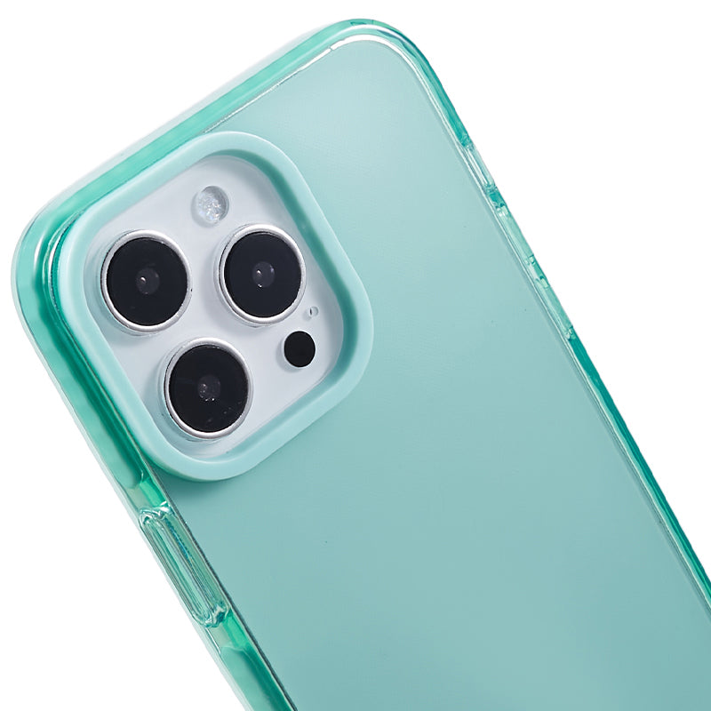 For iPhone 14 Pro Back Protector Clear PC+TPU Case Drop Resistant Cell Phone Cover