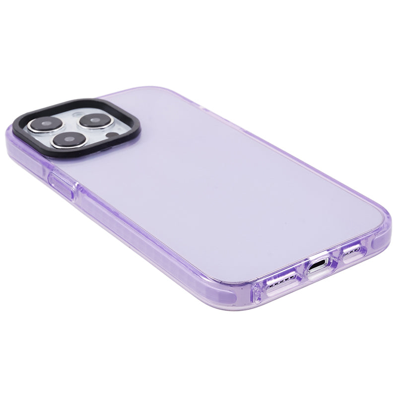 For iPhone 14 Pro Back Protector Clear PC+TPU Case Drop Resistant Cell Phone Cover