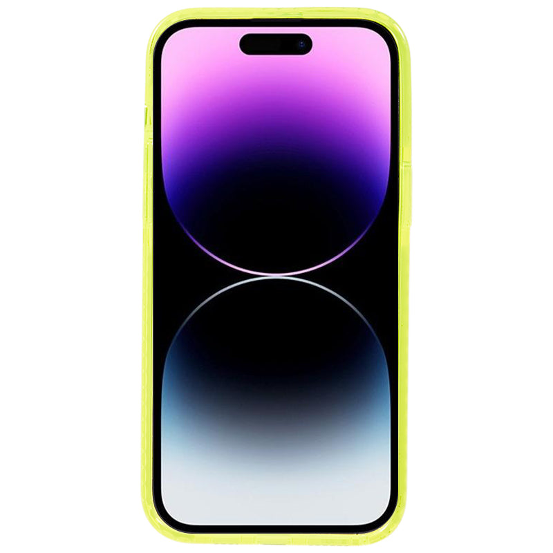 For iPhone 14 Pro Back Protector Clear PC+TPU Case Drop Resistant Cell Phone Cover