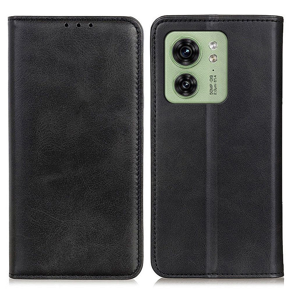 Wallet Phone Stand Case for Motorola Edge 40 5G , Shockproof Cell Phone Cover Split Leather Shell