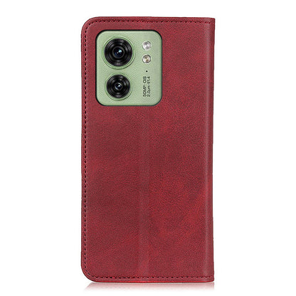 Wallet Phone Stand Case for Motorola Edge 40 5G , Shockproof Cell Phone Cover Split Leather Shell