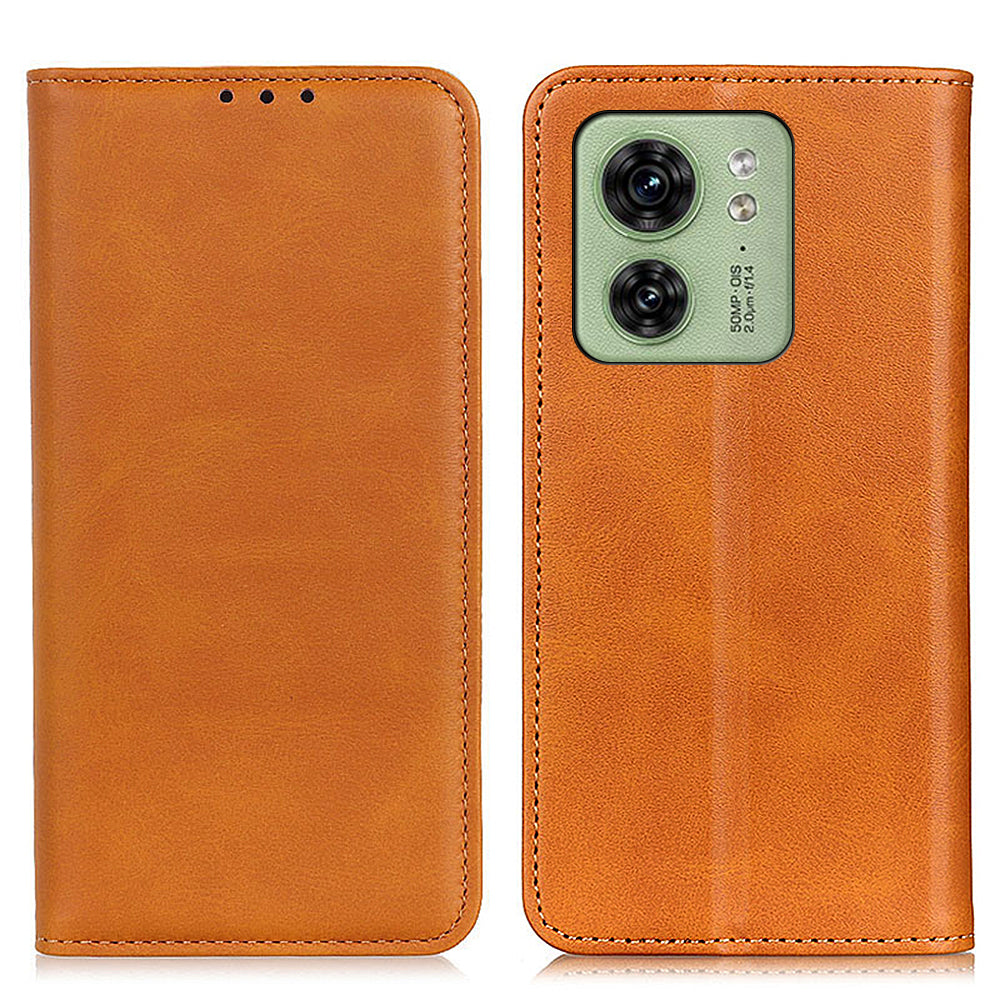 Wallet Phone Stand Case for Motorola Edge 40 5G , Shockproof Cell Phone Cover Split Leather Shell