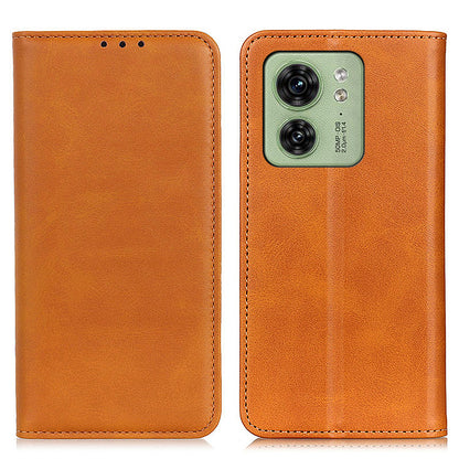 Wallet Phone Stand Case for Motorola Edge 40 5G , Shockproof Cell Phone Cover Split Leather Shell