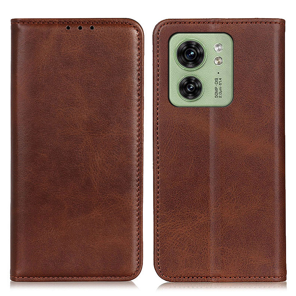 Wallet Phone Stand Case for Motorola Edge 40 5G , Shockproof Cell Phone Cover Split Leather Shell