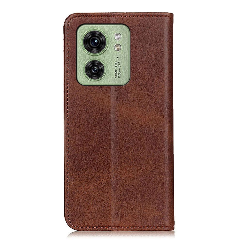 Wallet Phone Stand Case for Motorola Edge 40 5G , Shockproof Cell Phone Cover Split Leather Shell