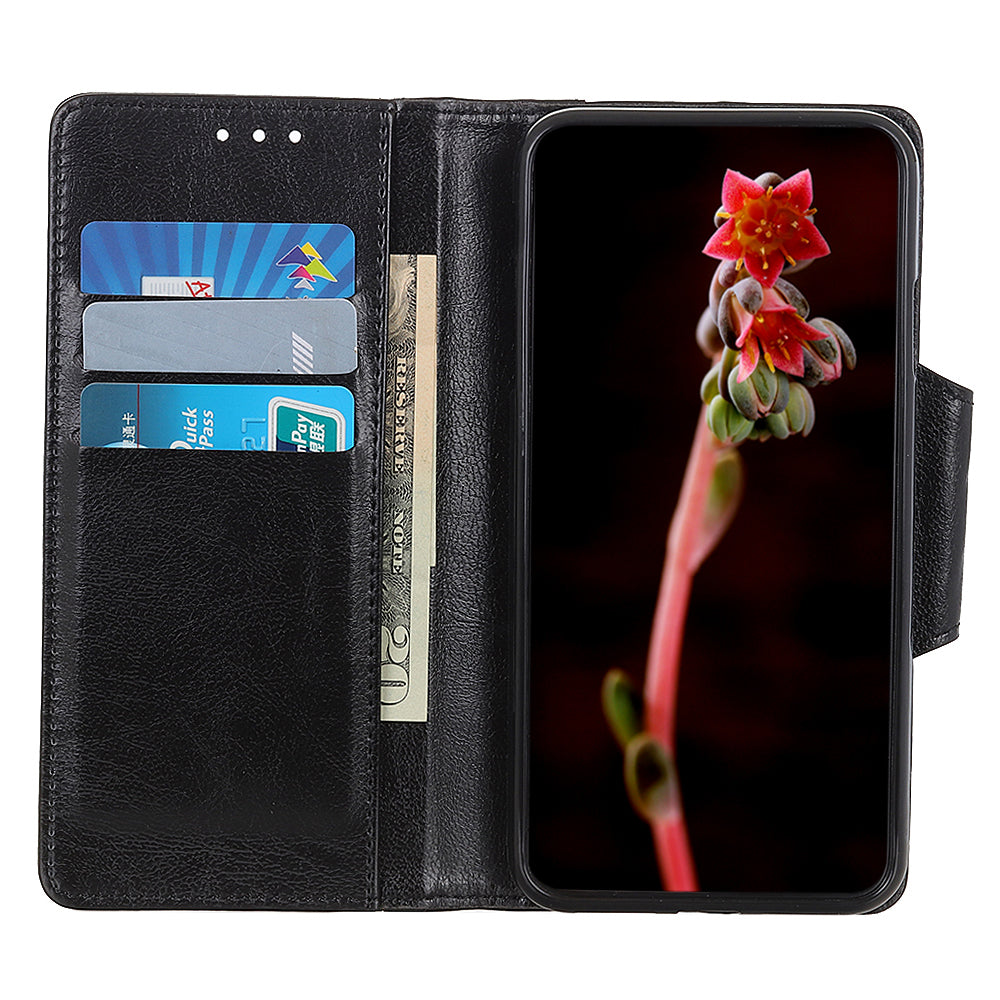 For Motorola Edge 40 5G Anti-scratch Wallet Case Cowhide Texture Stand Leather Phone Cover